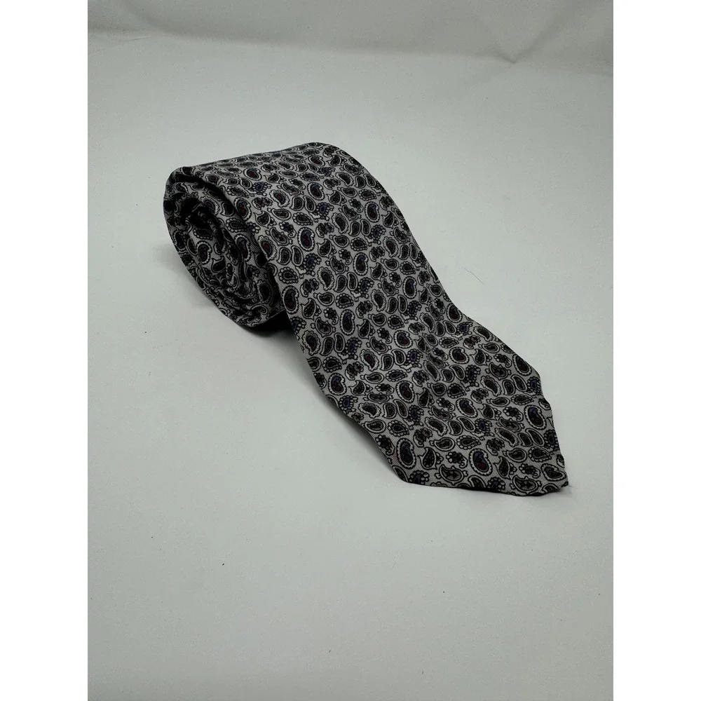 Christian Dior Cravates Silk Necktie‎ Men's Paisley Pattern Elegant Designer